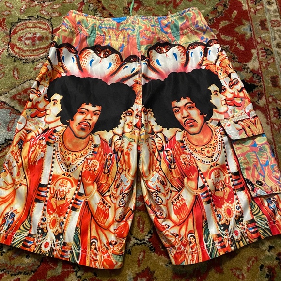 Vintage JIMI HENDRIX DragonFly swim board shorts - Picture 4 of 8